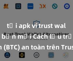 tải apk ví trust wallet phiên bản mới Cách lưu trữ Bitcoin (BTC) an toàn trên Trust Wallet tại Việt Nam